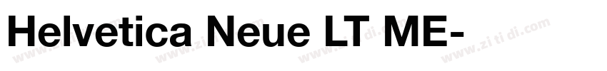 Helvetica Neue LT ME字体转换